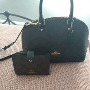 Coach Mini Sierra Purse and Wallet (set)